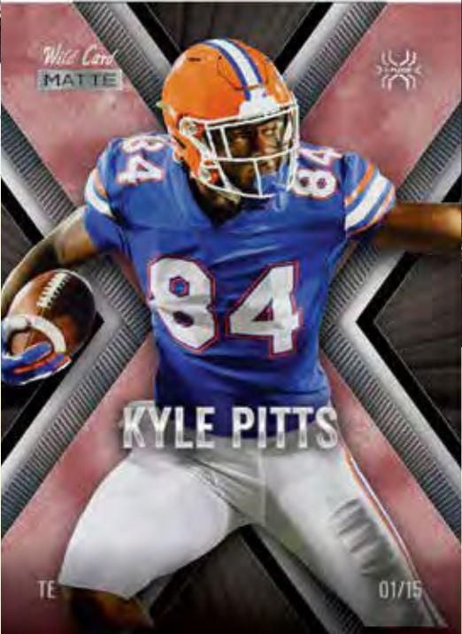 VBX DRAFT FOOTBALL MATTE WILD CARD 21