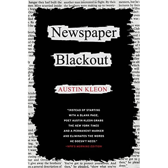 Pre-Owned Newspaper Blackout (Paperback) 0061732974 9780061732973