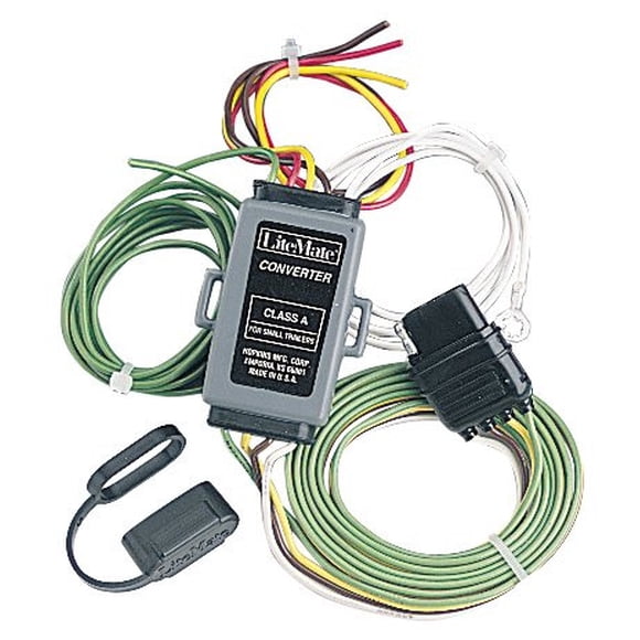 Hopkins MFG Tail Light Converter 48925 Direct Battery Powered; With Integrated Circuit Protection; 2.1 Amps Per Output; Without Circuit Probe; 72 Inch Length; Mounts IN Truck; With Dust Cover