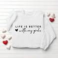 thumbnail image 4 of Ounisa Love Heart Graphic Sweatshirt for Women Floral Printed Vintage Long Sleeves Shirt Crewneck Hoodie Loose Pullovers Tops, 4 of 6