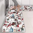 thumbnail image 2 of Kitchen Rugs Sets Of 2,Multicolor Christmas Snowman Pattern Anti Fatigue Kitchen Mat Rugs Non Slip Washable,Decorative Kitchen Floor Mats for Kitchen,Sink,Laundry,17"X47", 2 of 5