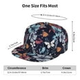 thumbnail image 6 of Easygdp Flowers ad Butterflies Baseball Cap with Adjustable Flat Suitable for Head Circumference 22.4-23.6 in, 6 of 9