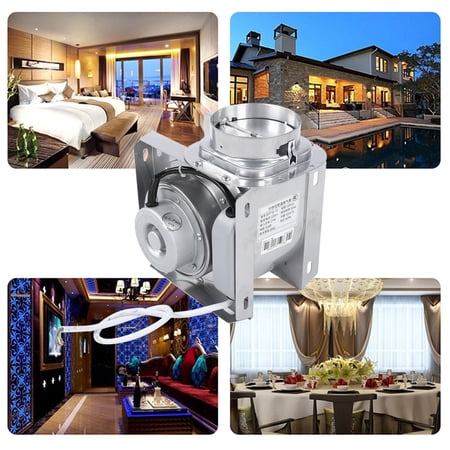 Pipe Exhaust Fan, Exhaust Fan, IPX2 Waterproof For Home Bathroom Hotel ...