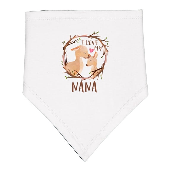 Inktastic I Love My Nana Baby Bandana Bib