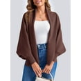 thumbnail image 4 of Autumn/ Winter Open Front Casual Solid Color Women's Loose Knitted Cardigan, 4 of 6