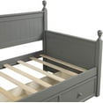 thumbnail image 6 of Harper & Bright Designs Solid Wood Twin Bed with Storage Daybed with Three Drawers Storage Twin Size Daybed Gray, 6 of 8