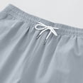 thumbnail image 4 of asjyhkr Mens Shorts Cotton Loungewear Drawstring Elastic Waist Plus Size Sleep Pajama Shorts with Pockets for Casual(M-5XL), 4 of 9