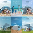 thumbnail image 4 of Carpa de playa Elegear, refugio solar con toldo para 4-5 personas UPF 50+, 4 of 8