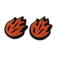 thumbnail image 4 of 2Pcs / Pack Flame Tennis Shock Absorber Racquet Vibration Orange, 4 of 6