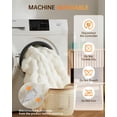 thumbnail image 6 of EastVita Heated Blanket Throw 90x100 Inch Faux Fur 4 Heat Settings 4H Auto Off Overheat Protection Electric Blanket for Home Couch Bed White, 6 of 7