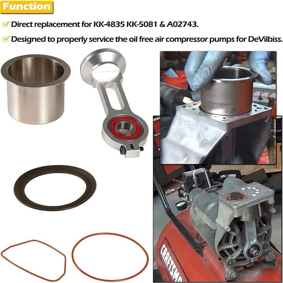 Heavy Duty Compressor Piston Connecting Rod Kit KK-4835, KK-5081 & A02743