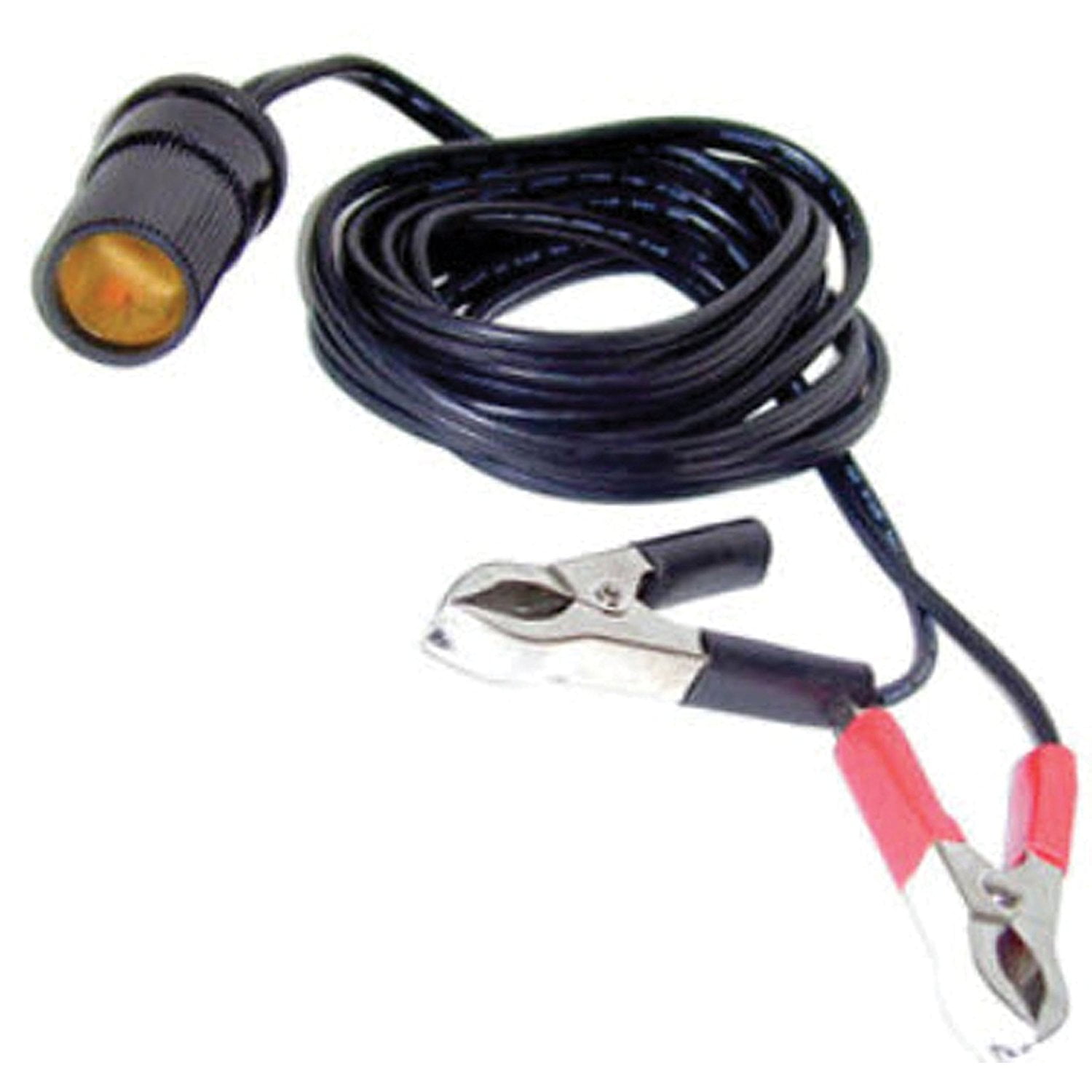 080915 12 Volt Extension Cord with Battery Clips 10', Enables you to