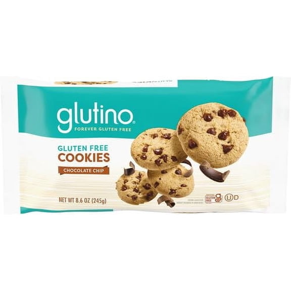 Glutino Gluten Free Cookies, Chocolate Chip, 8.6 oz