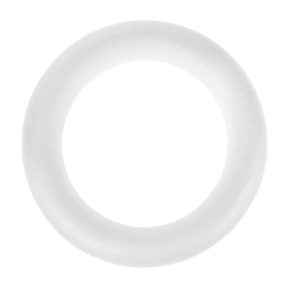 Homeford Craft Foam Wreath, 12-inch, White