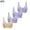 4pc#1Beige+3Purple, variant on GERsome 4 Pack Women's Seamless Comfort Workout Sports Bra Low-Impact Activity Sleep Bras (S-XXXL)