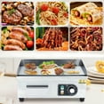 thumbnail image 6 of Homhougo—18" Commercial Electric Griddle, 1600W Flat Top Teppanyaki Grill Countertop with Temperature Control, 6 of 6