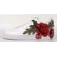 thumbnail image 4 of Ni&ke Air Force 1 Custom Shoes Red Embroidered Rose Floral Flower Mens Size 12, 4 of 6