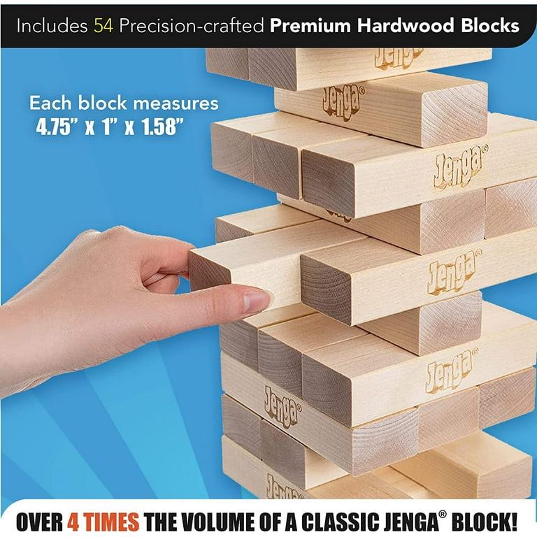 Jenga Giant - Stacks to Over 3 feet - Officially Licensed - JS4