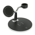 thumbnail image 3 of 3 In 1 Fast Wireless Charger, 3 In 1 Wireless Charger Stand 15W With LED Night Light For Earphone Black, 3 of 8