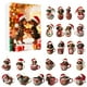 thumbnail image 1 of Calendario de escritorio con bolas decorativas, calendario de cuenta regresiva para Navidad, bonita decoración acrílica, caja de regalo para familiares y amigos, calendario, suministros para profesore, 1 of 5
