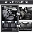 thumbnail image 4 of Fit for Volkswagen Touareg 2011 Seat Cover, PU Leather Full Set of 5 Seats Retain Seatbelt Port Waterproof, Gray Car Seat Covers, Protect Car Seats, 4 of 6
