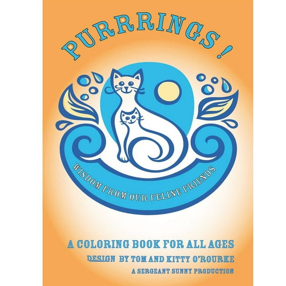 Purring!: Cute Feline Coloring Book for Adults and Kids, (Paperback)