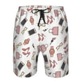 thumbnail image 3 of Adobk Fashion Print Men's Swim Trunks Hawaiian Bathing Suit Swimsuits Beach Shorts with Pockets-3X-Large, 3 of 6
