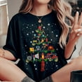 thumbnail image 2 of Firefighter Christmas Tree T-Shirt, Funny Firefighter Lover Gift, Firefighter Christmas Lights T-Shirt, Fire Man Christmas Tree Shirt for Men Women, 2 of 3