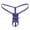 Purple, variant on Mens Underwear Sexy Mini Men's Thong Personality Hoop Low Waist T Pants Swimsuit Underwear