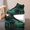 thumbnail image 3 of Men's High-Top Fashion Sneakers - Casual Lace-Up Athletic Shoes with Solid Color PU Upper, Breathable PU Lining, Durable Rubber Sole, and Comfort Fabric Insole, 3 of 9