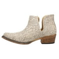 thumbnail image 3 of Roper Womens Ava Lace Glitter Snip Toe Cowboy  Ankle Boots, 3 of 5