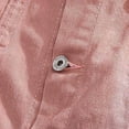 thumbnail image 4 of Fengqque Men's Solid Color Vintage Motorcycle Lapel Button Pocket Denim Vest Sleeveless Jean Outerwear Pink XXXL(XXXL), 4 of 9