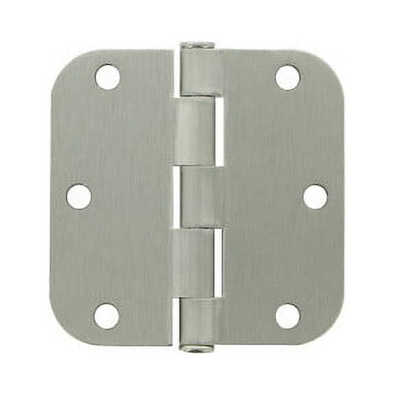 Ultra Hardware 3-1/2 in. x 3-1/2 in. Round Brass Butt Hinge