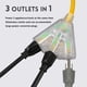 thumbnail image 4 of Cable de extensión EP 3 metros con luz para exteriores, 3 tomacorrientes, 14/3 SJTW, 4 of 7
