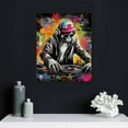 thumbnail image 4 of COMIO Graffiti Wall Art DJ Monkey Painting Banksy Gorilla Canvas Music Picture Pop Art Wall Decor 12x16 inch, 4 of 4