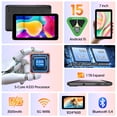thumbnail image 3 of FITIFUN 7 inch Tablet Android 15 Tablets, 8GB RAM 32GB ROM 1TB Expand, Five-Core, HD Display, Wi-Fi, Bluetooth-Black, 3 of 8