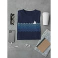 thumbnail image 3 of Boat In Pattern Waves T-Shirt Men -Smartprints Designs, Male Small, 3 of 4