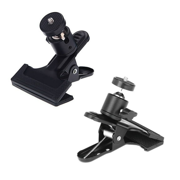 Black Strong Clamp for Camera Use with Standard 1/4 Screw Interface Light Weight and Small Size