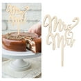 thumbnail image 6 of Mr&Mrs Wooden Cake Toppers Party Cake Decorating Wedding Favors, 6 of 6