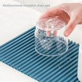 thumbnail image 2 of Coofit Trivet Hot Pad Silicone Non-slip Easy Clean Dish Drying Mat Counter Drain Mat, 2 of 10
