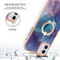 thumbnail image 4 of 360 Degree Rotating Ring Stand Case for iPhone 11,Dteck Shockproof Marble Patterned TPU Case Kickstand Slim Back Cover, Purple, 4 of 6