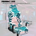 thumbnail image 4 of TSOVTHRID Monstera Leaf Print 4 Pieces Gaming Chair Covers Slipcovers Non-Slip Gamer Chair Cover Stretchable Rotating Armchair Covers with Armrest Covers, 4 of 7