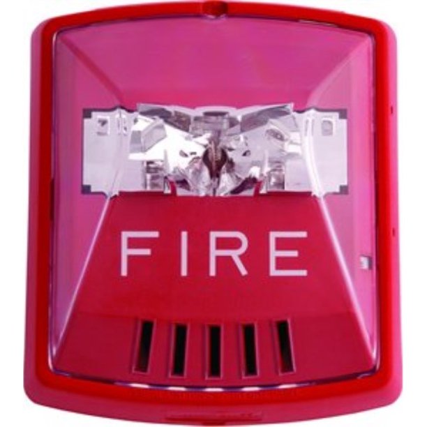 Wheelock HSR Exceder Fire Alerting Strobe Horn RED,2W,Wall Mount, 12/24V, 8CD