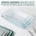 thumbnail image 2 of 8-Piece Deep Glass Baking Dish Set with Plastic Lids - Freezer-to-Oven, Microwave & Dishwasher Safe, 2 of 5