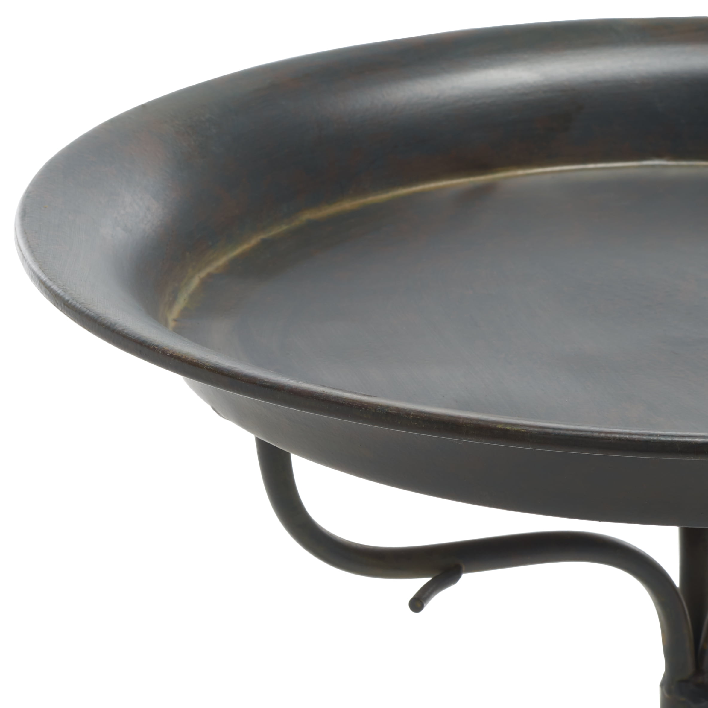 SAFAVIEH Nigel Outdoor Patio Bird Bath, Antique Black