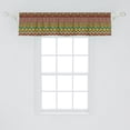 thumbnail image 2 of Ambesonne Geometric Window Valance, Mexican Zigzag Motif, 54" X 12", Multicolor, 2 of 3