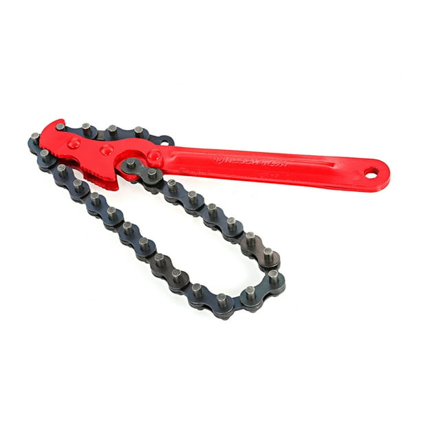 9 Inch Chain Wrench Oil Filter Wrench Spanner Adjustable Removal