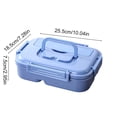 thumbnail image 3 of Dvkptbk plastic container Plastic Lunch Box Simply Divided Lunch Box Outdoor Sealed Portable Fast Food Box Student and Office Worker Bento Box Lunch Box, 3 of 6