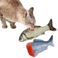 thumbnail image 2 of 2PCS Fish Cat Toy Interactive Simulated Realistic Plush Catnip Toy Cat Chew Toy, 2 of 10