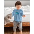 thumbnail image 2 of Whale With A Crown Long Sleeve Toddler -Image by Shutterstock,  5 Toddler, 2 of 4
